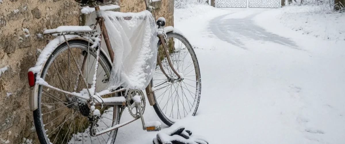 laisser son velo dehors hiver